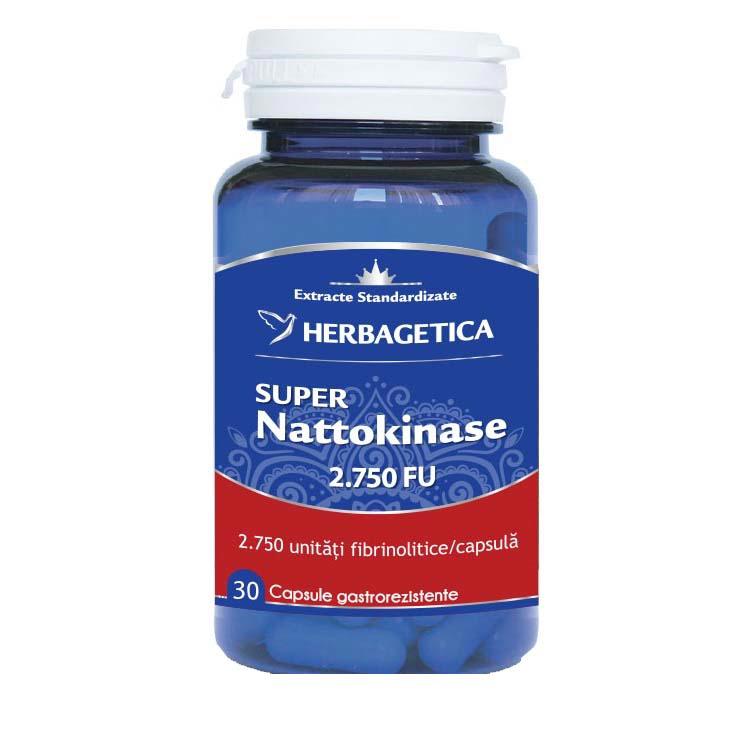 Super Nattokinase 2750 FU 30 capsule Herbagetica