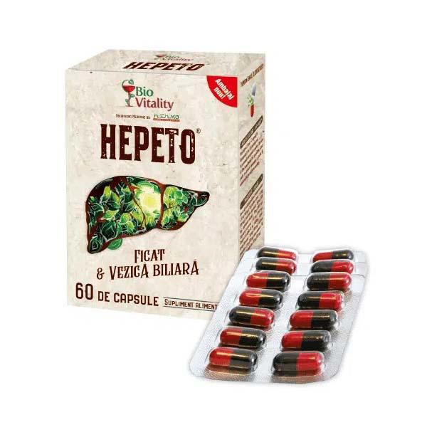 Supliment Alimentar Hepeto 60 capsule Bio Vitality