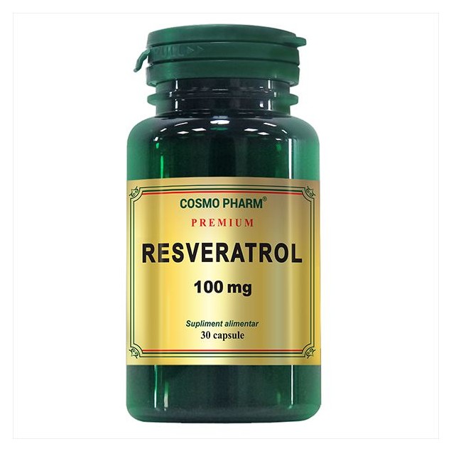 Supliment Alimentar Resveratrol 100mg 30cps Cosmo Pharm