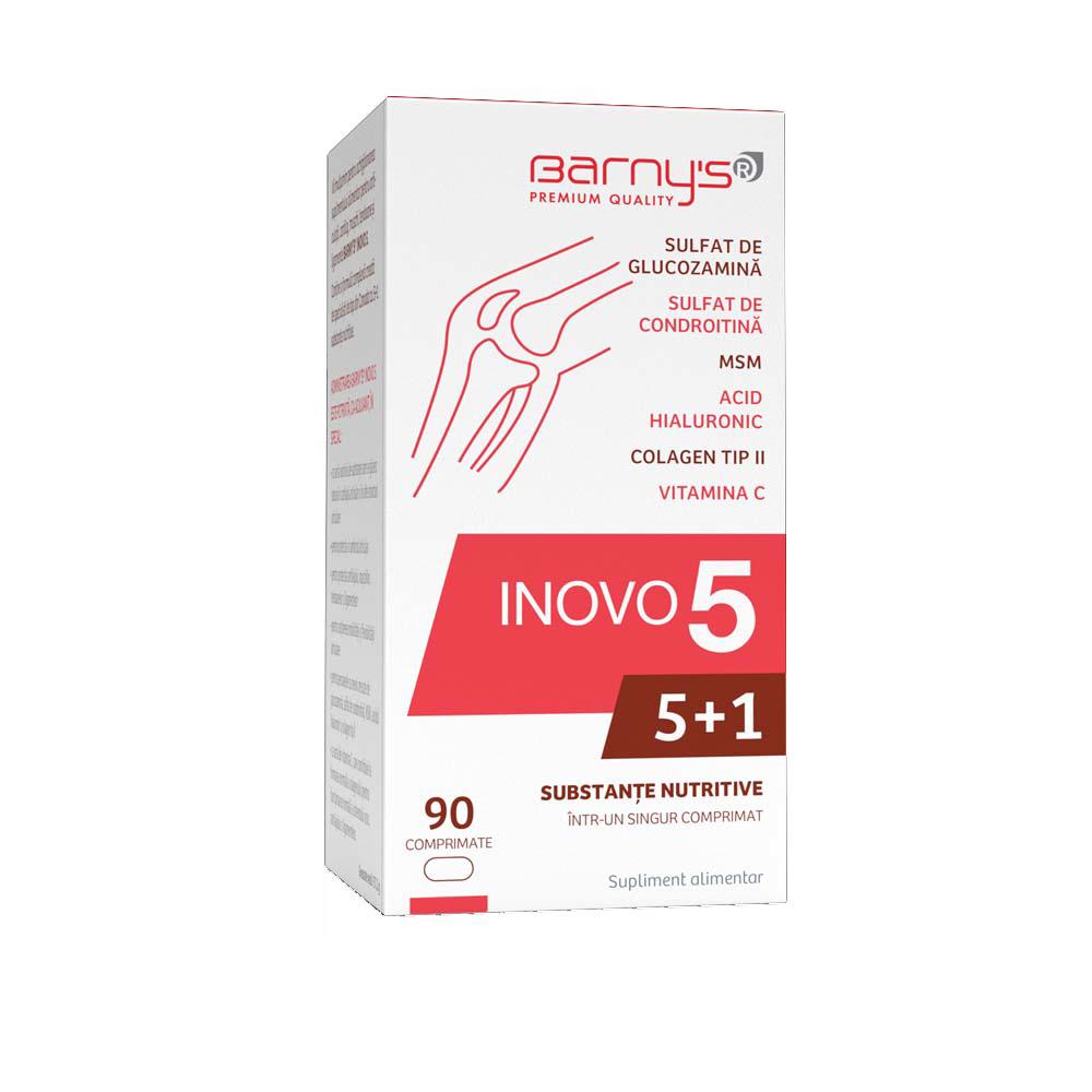 Supliment pentru Ingrijire Activa si Complexa a Articulatiilor Cartilajului si Capsulei Articulare Barny's Inovo 5 90 comprimate Good Days Therapy