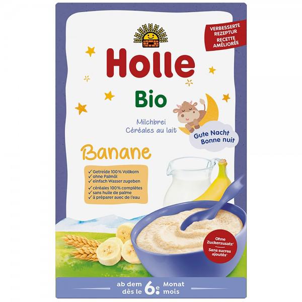 Terci cu Lapte si Banane pentru Copii +6 luni Eco 250 grame Holle