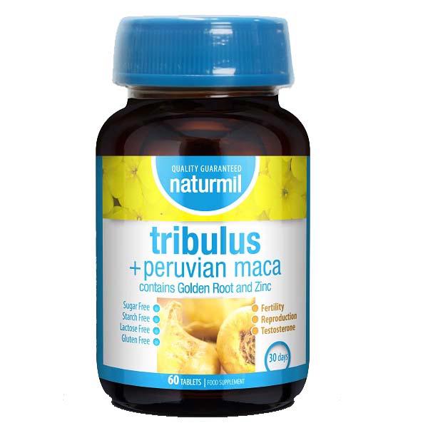 Tribulus cu Peruvian Maca 60 tablete Naturmil