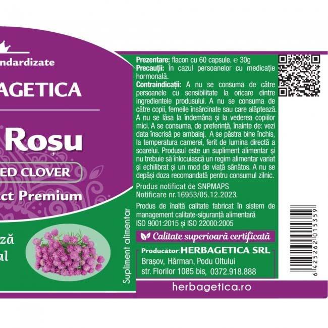 Trifoi Rosu 60 capsule Herbagetica