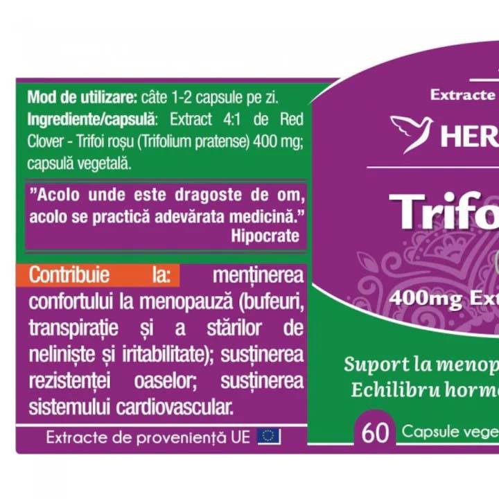 Trifoi Rosu 60 capsule Herbagetica