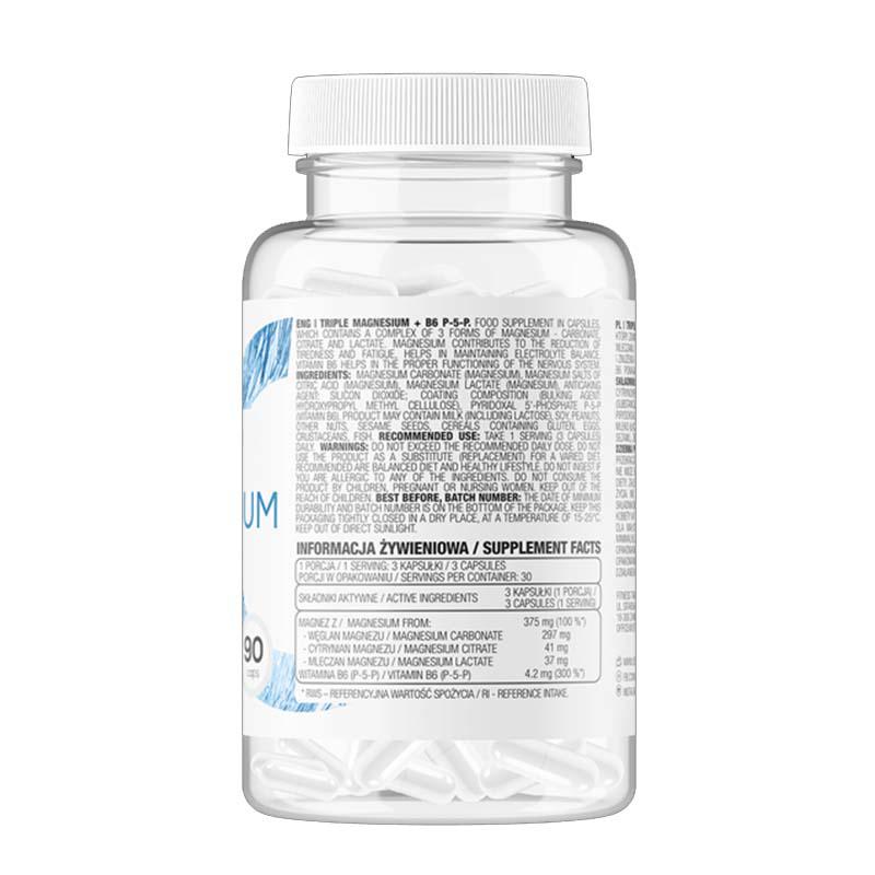 Triple Magnesium cu B6 90 capsule Ostrovit