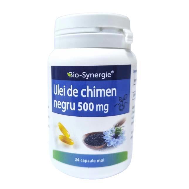 Ulei de Chimen Negru 500 miligrame 24 capsule Bio Synergie