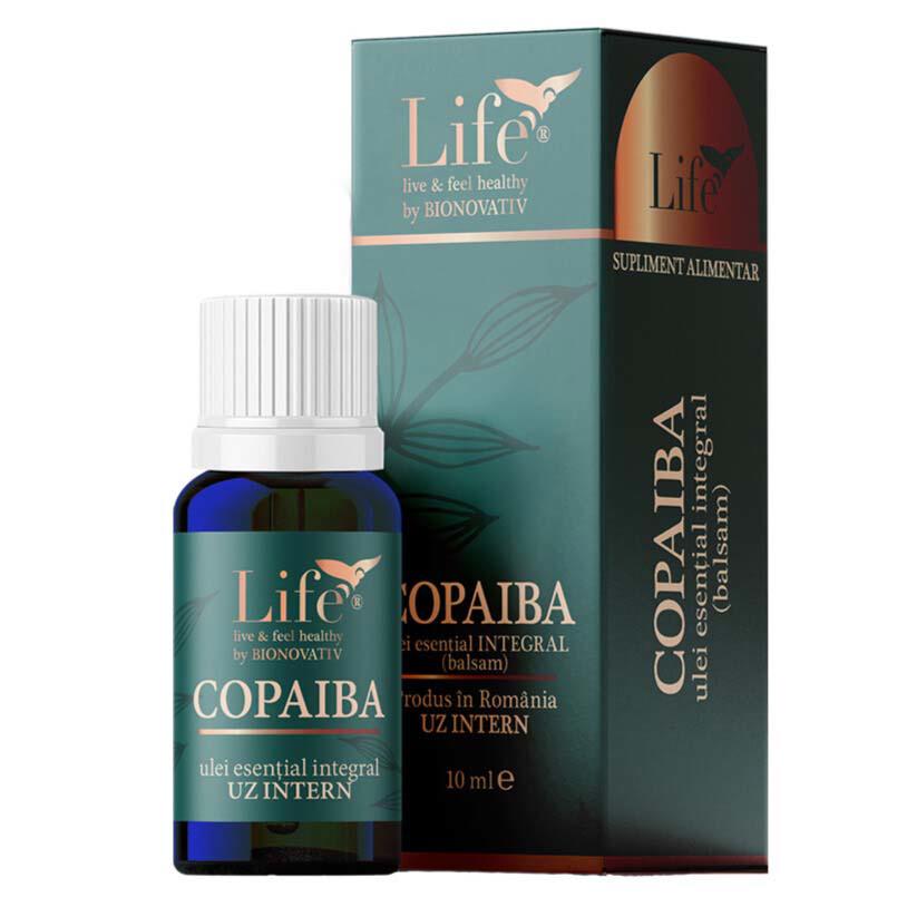 Ulei Esential Integral de Copaiba Uz Intern 10 mililitri Bionovativ