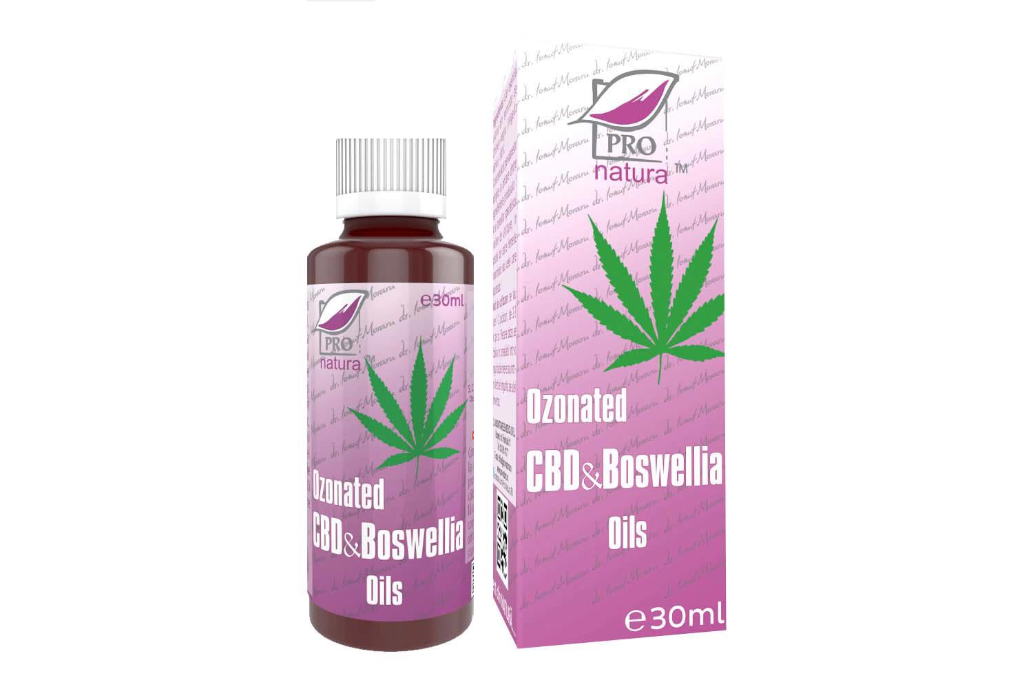 Ulei Ozonated CBD & Boswellia 30 mililitri Pro Natura