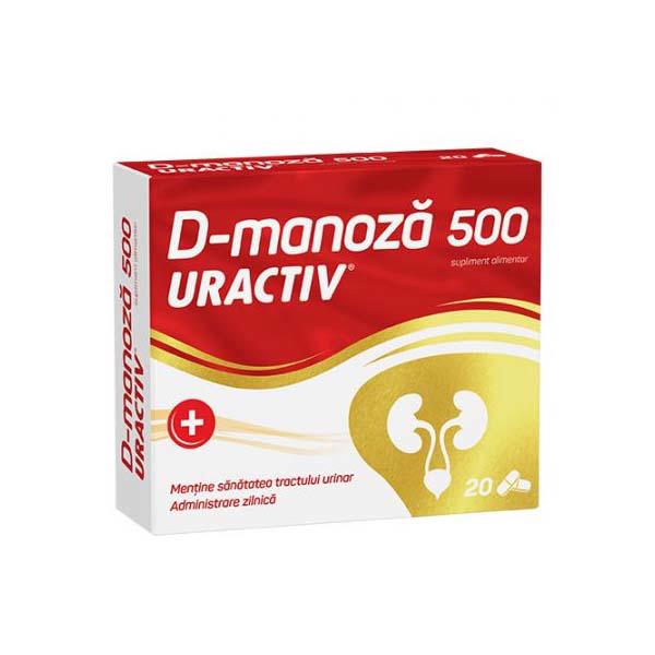 Uractiv D-Manoza 500 miligrame 20 capsule Terapia