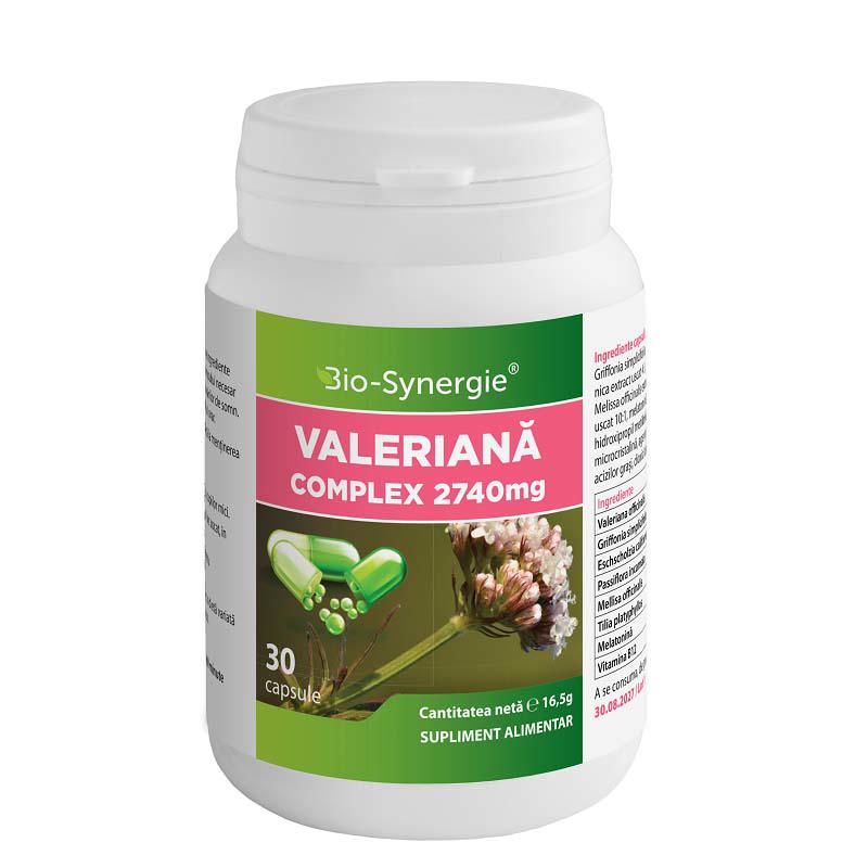 Valeriana Complex 2740 miligrame 30 capsule Bio Synergie