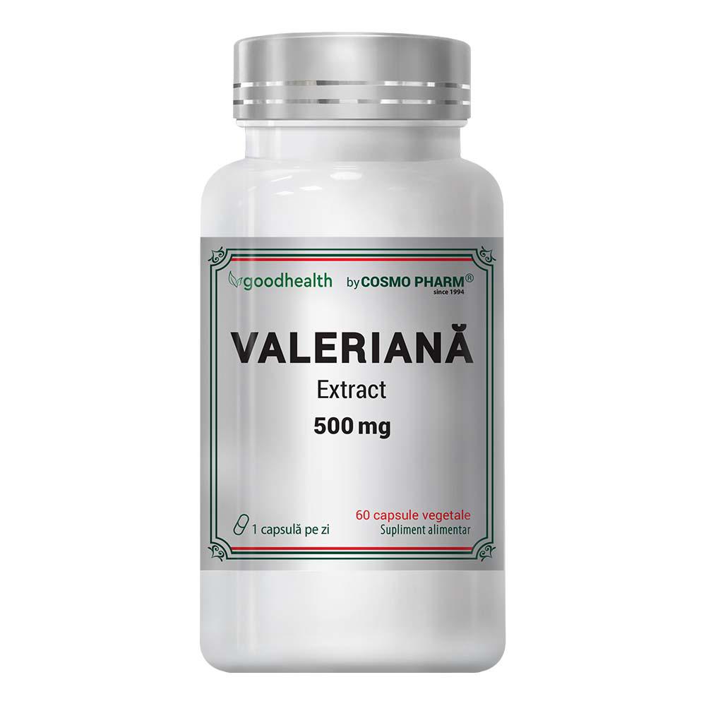 Valeriana Extract 500 miligrame 60 capsule Cosmo Pharm