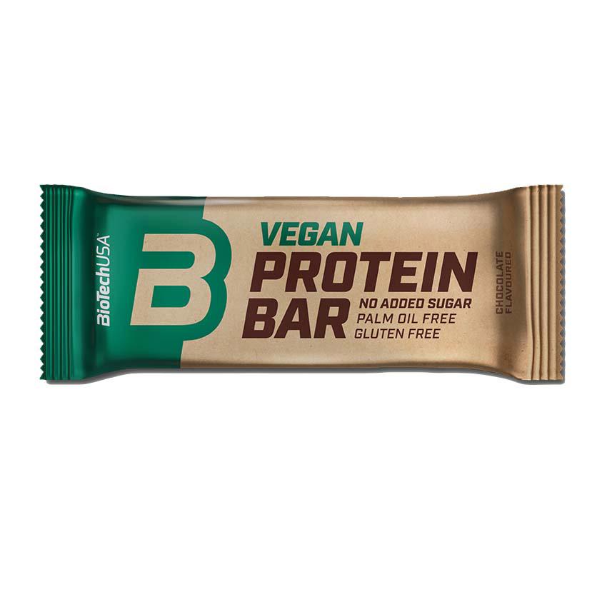 Vegan Protein Bar Fara Gluten cu Aroma de Ciocolata 50 grame Bio Tech USA