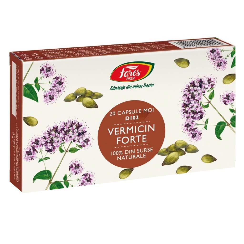 Vermicin Forte 20 capsule moi Fares