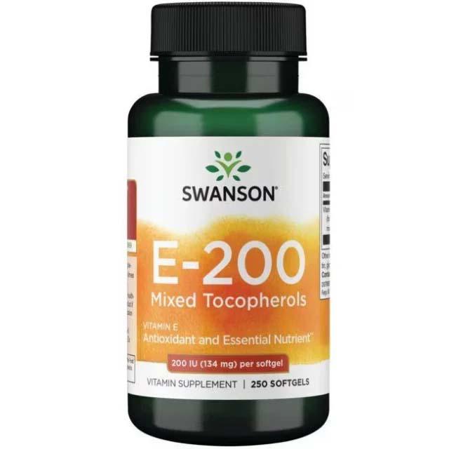 Vitamin E Mixed Tocopherols 200 IU 250 softgels Swanson