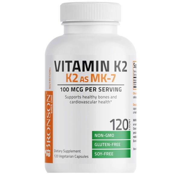 Vitamin K2 MK-7 100 mcg 120 capsule Bronson Laboratories