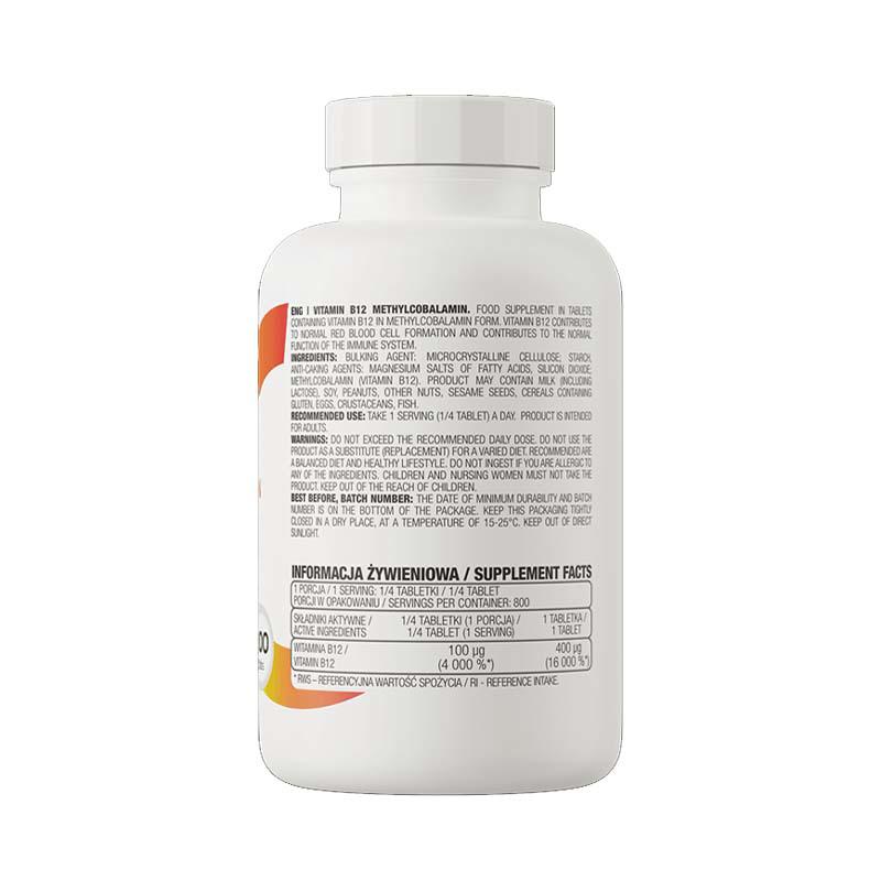 Vitamina B12 Metilcobalamina 200 tablete OstroVit