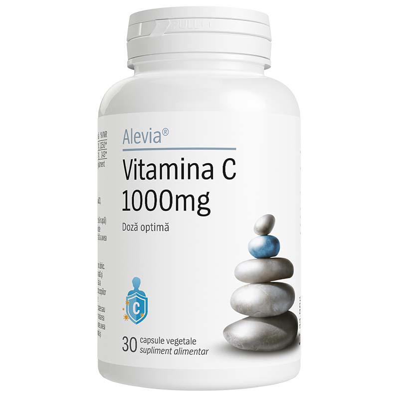 Vitamina C 1000 miligrame 30 capsule vegetale Alevia