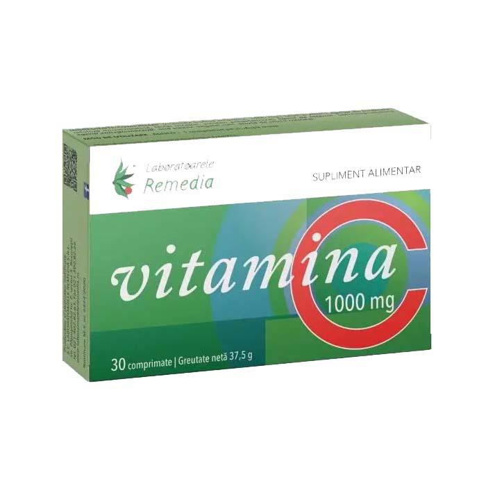 Vitamina C 1000 miligrame 30 comprimate Laboratoarele Remedia