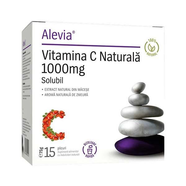 Vitamina C Naturala 1000 miligrame 15 plicuri Alevia