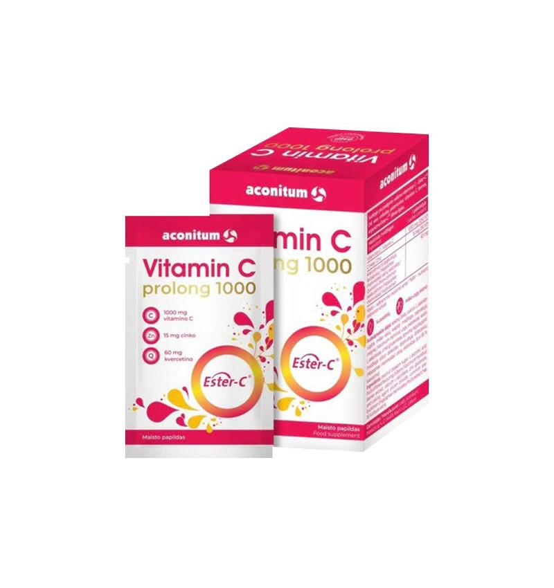 Vitamina C Prolong 1000 14 pliculete 126 grame Aconitum