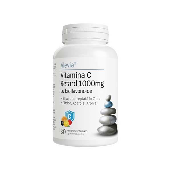 Vitamina C Retard cu Bioflavonoide 1000 miligrame 30 capsule Alevia