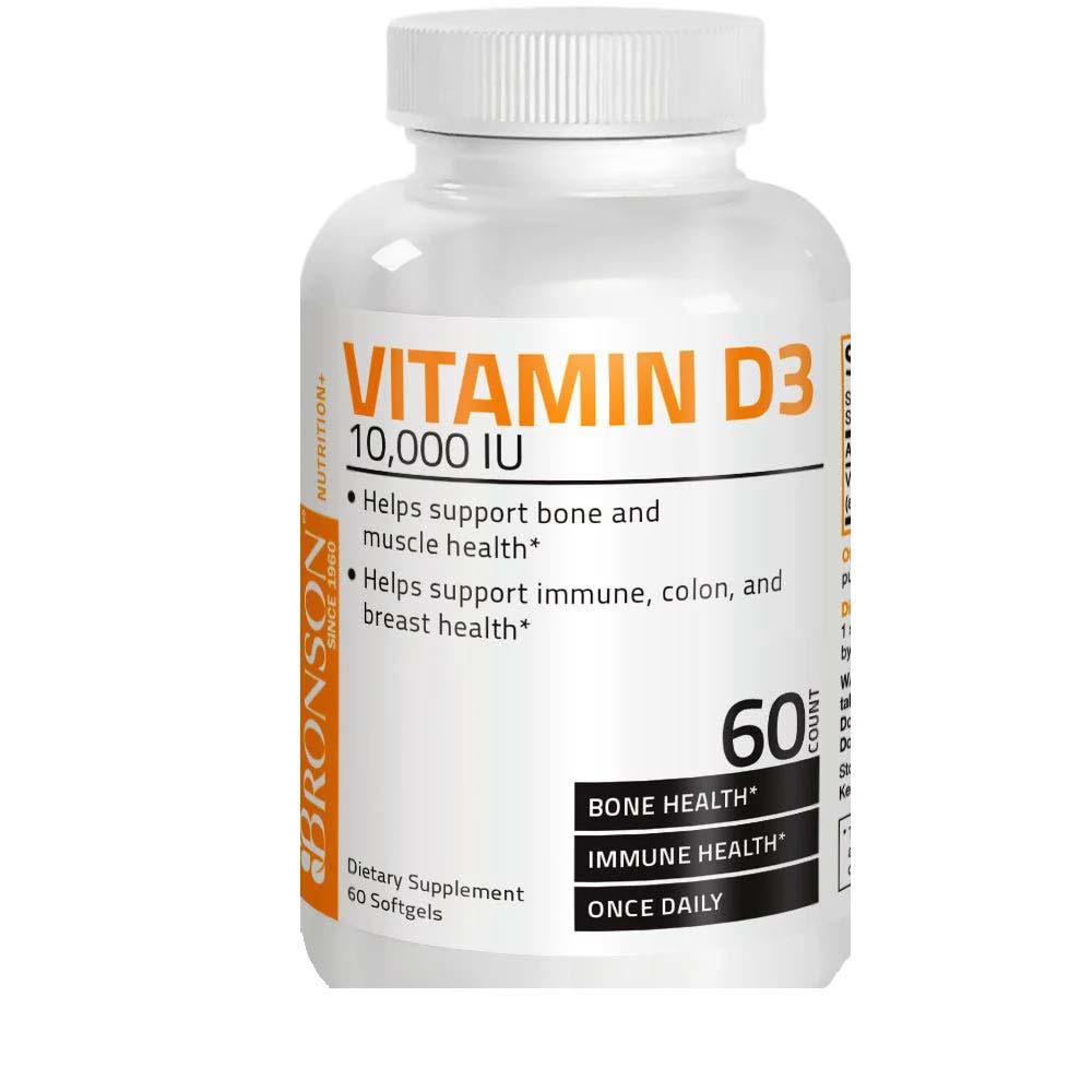 Vitamina D3 10000 UI 60 capsule Bronson Laboratories