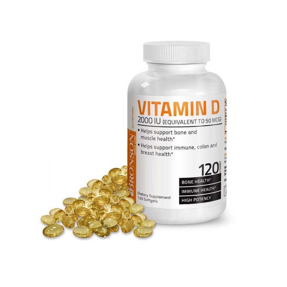 Vitamina D3 2000 UI 120 capsule Bronson Laboratories