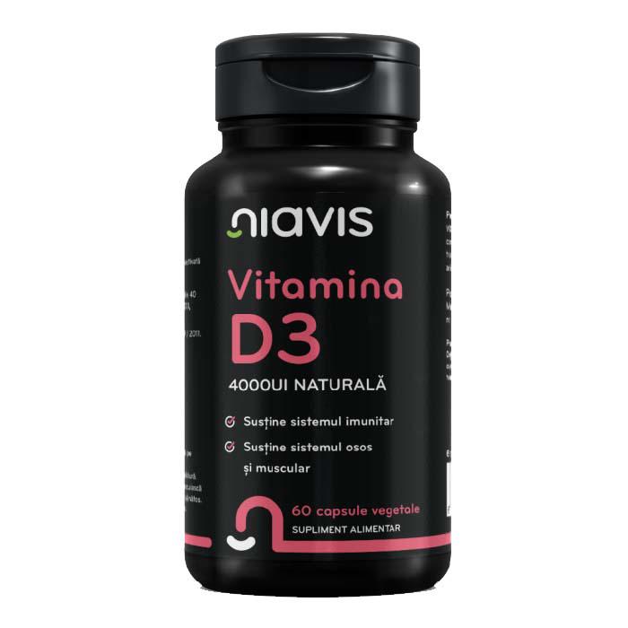 Vitamina D3 4000 UI Naturala 60 capsule Niavis