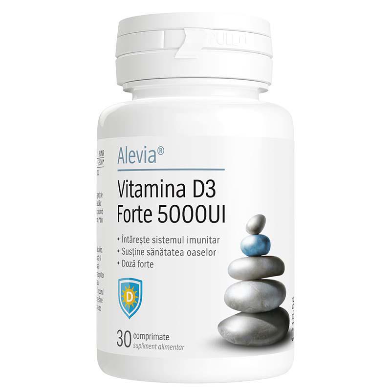 Vitamina D3 Forte 5000UI 30 comprimate Alevia