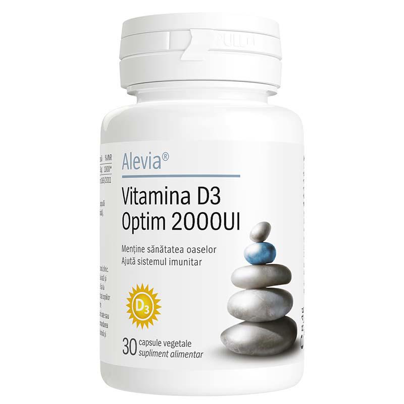 Vitamina D3 Optim 2000 UI 30 capsule vegetale Alevia