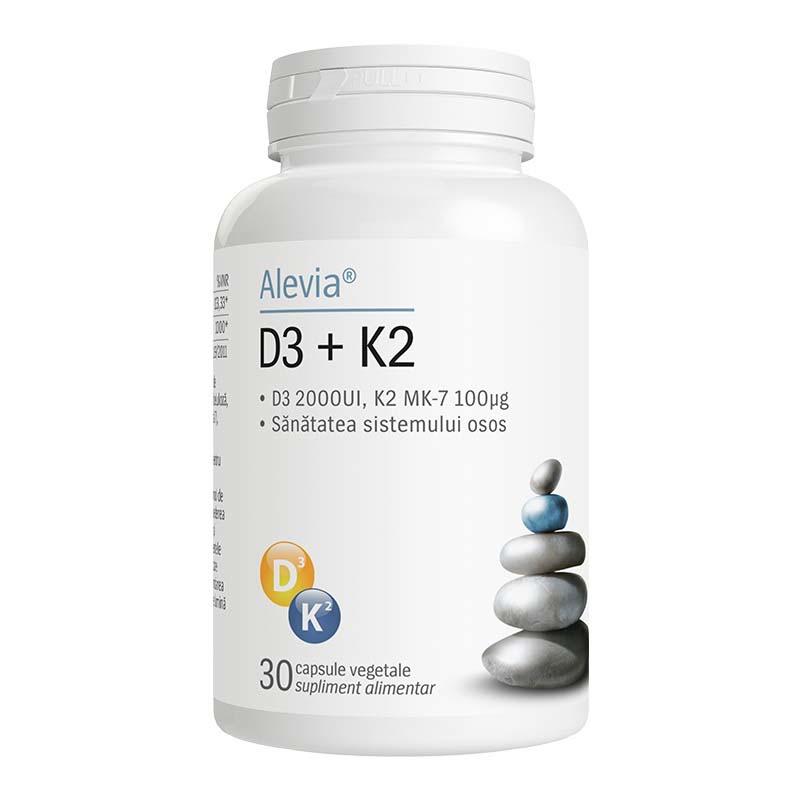 Vitamina D3 + Vitamina K2 30 capsule Alevia