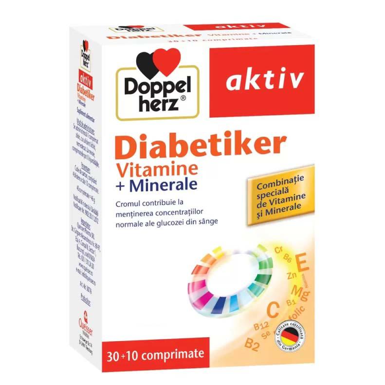 Vitamine si Minerale Diabetiker Aktiv 30 + 10 comprimate Doppelherz