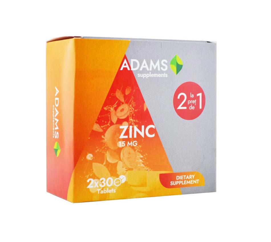 Zinc 15mg Adams Vision 30cpr x 30cpr