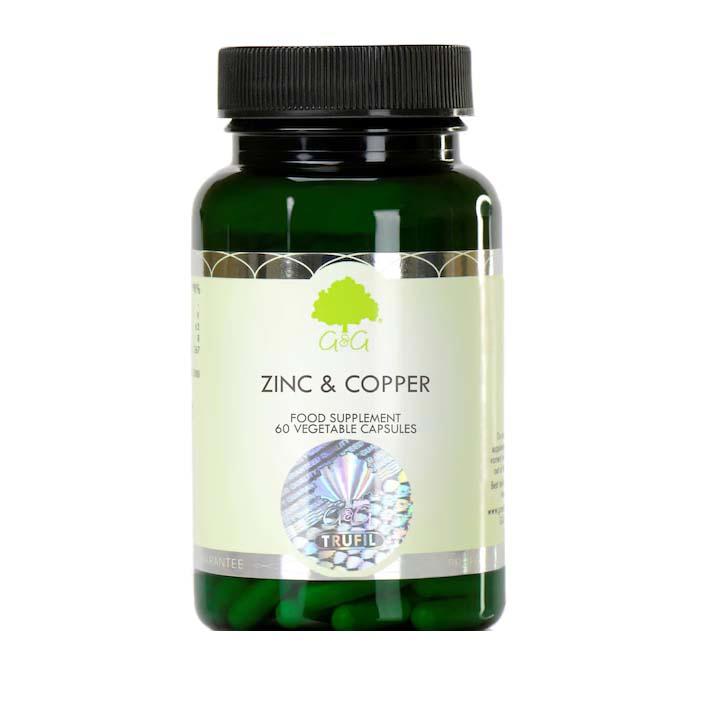 Zinc si Cupru 60 capsule G&G